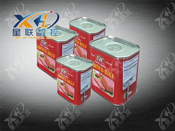 CNC numerical control punching machine three cans two cans production line product sample